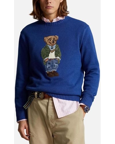 Polo Ralph Lauren Pullover mit Polo Bear - Blau