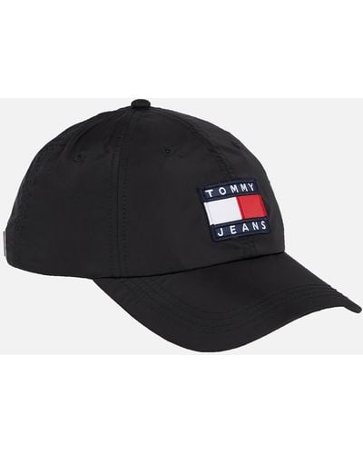 Tommy Hilfiger Heritage Recycled Nylon Baseball Cap - Black
