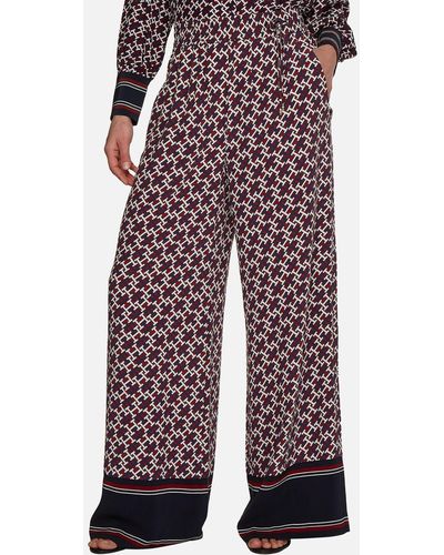 Tommy Hilfiger Lyst to up 78% and Sale Online Women | palazzo for off pants Wide-leg 