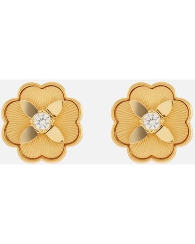 Kate Spade Flower Gold-tone Stud Earrings - Metallic