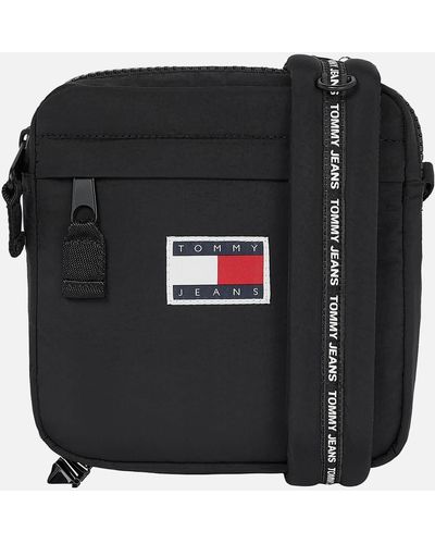 Tommy Hilfiger Travel Reporter Shell Nylon Bag - Black