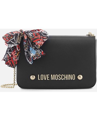 Love Moschino Cross Body Bag With Scarf Bow - Multicolour