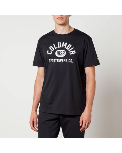 Columbia University Life Cotton T-shirt - Black