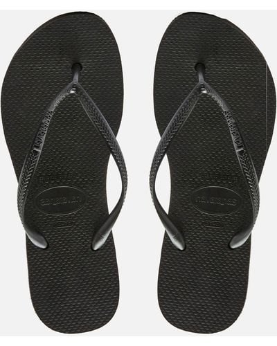 Havaianas Slim Flatform Flip Flops - Black