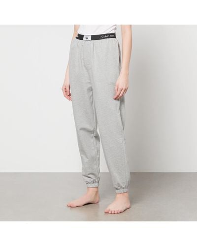 Calvin Klein Cotton-jersey Sweatpants - Grey