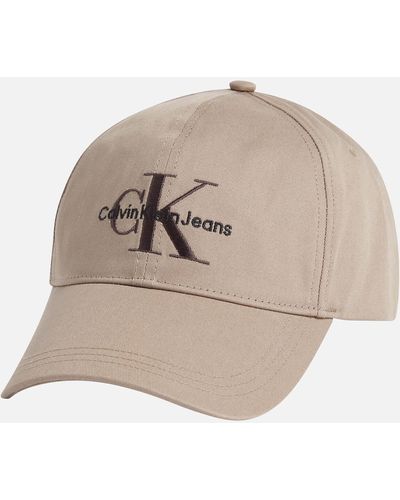 Calvin Klein Logo Organic Cotton Baseball Cap - Natural