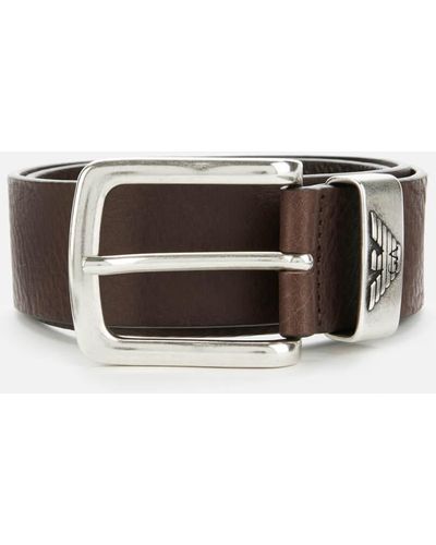Emporio Armani Emporio Leather Belt - Brown