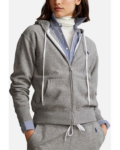 Polo Ralph Lauren Fleece Full-zip Hoodie - Gray