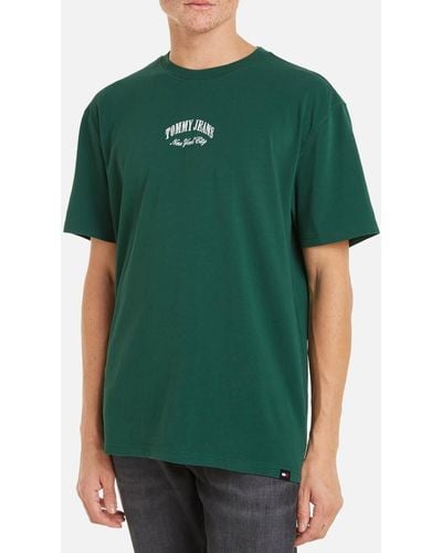 Tommy Hilfiger Logo Cotton T-shirt - Green