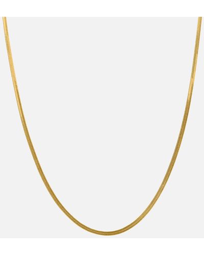 OMA THE LABEL The Gidi Snake 18 Karat Gold-plated Chain Necklace - Metallic