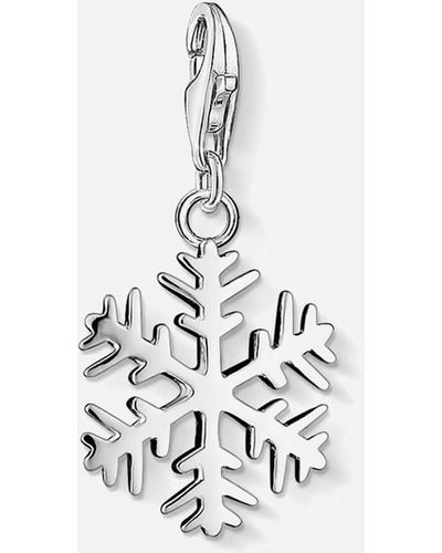 Thomas Sabo Charm Club Snowflake Sterling Silver Pendant - White