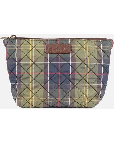 Barbour Quilted Multicoloured Twill Wash Bag - Multicolor