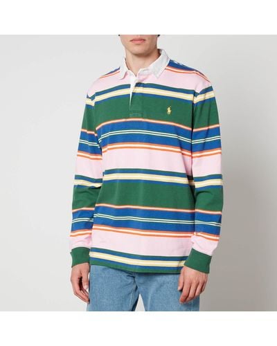 Polo Ralph Lauren Cotton-Jacquard Rugby Top - Green