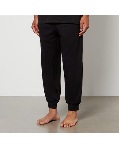 Calvin Klein Logo-waistbanded Jersey Jogger Bottoms - Black