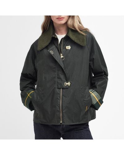 Barbour Drummond Waxed Cotton Jacket - Black