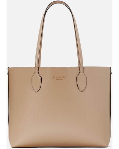 Kate Spade Bleecker Saffiano Leather Large Tote Bag - Natural