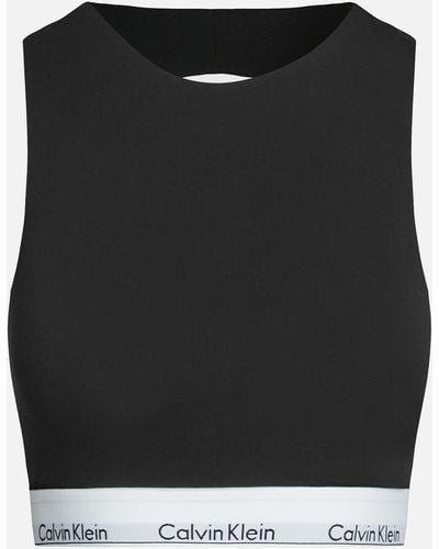 Calvin Klein Modern Stretch-jersey Unlined Bralette - Black
