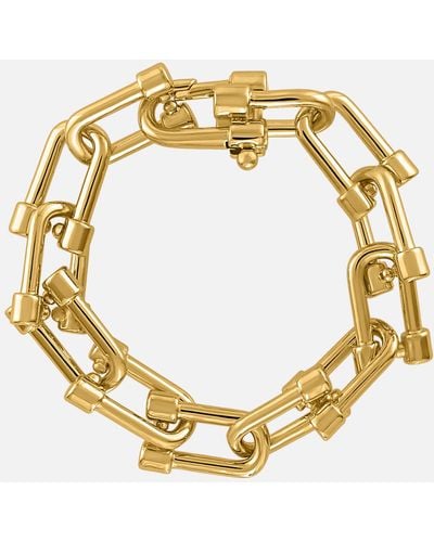 OMA THE LABEL The Kosi 18 Karat Gold-plated Cylinder Bracelet - Metallic