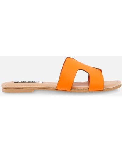 Steve Madden Zarnia Leather Sandals - Orange