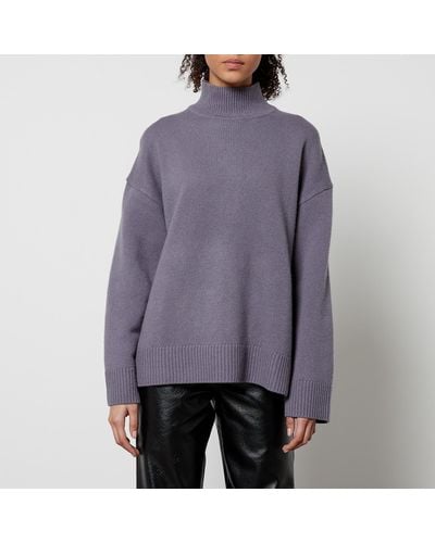 Samsøe & Samsøe Keiks 15023 Wool Turtleneck Sweater - Purple