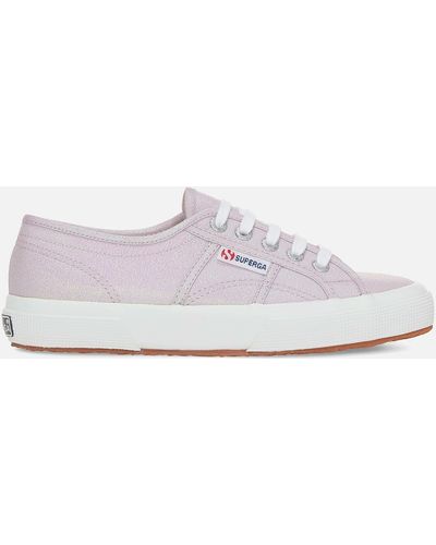 Superga 2750 Lamew Metalic Canvas Trainers - White