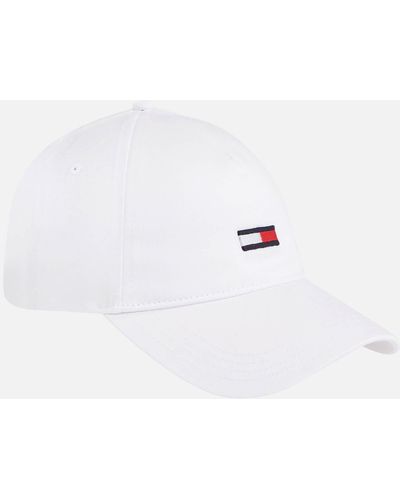 Tommy Hilfiger Flag Organic Cotton Baseball Cap - White