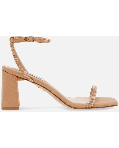 Steve Madden Leva Embellished Faux Suede Heeled Sandals - Mehrfarbig