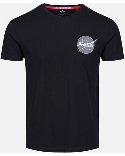 Alpha Industries Space Shuttle Cotton-Jersey T-Shirt - Schwarz