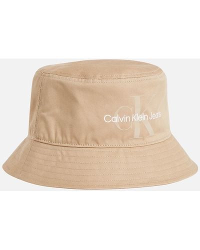 Calvin Klein Essential Organic Cotton Bucket Hat - Natural