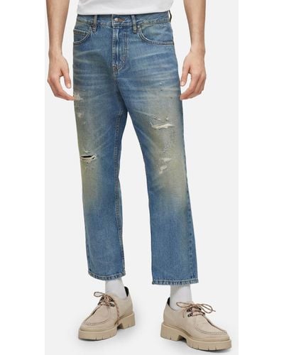 Herren Distressed Jeans