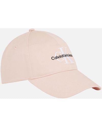 Calvin Klein Monogram Denim Cap - Pink