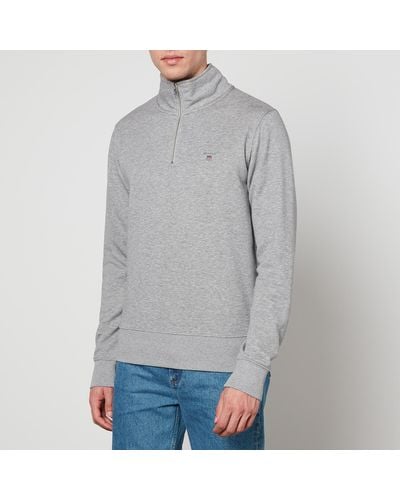 GANT Original Cotton-Blend Jersey Sweatshirt - Grau