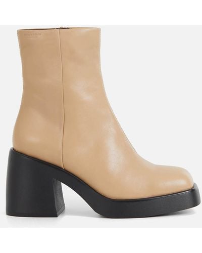 Vagabond Shoemakers Brooke Leather Heeled Boots - Braun