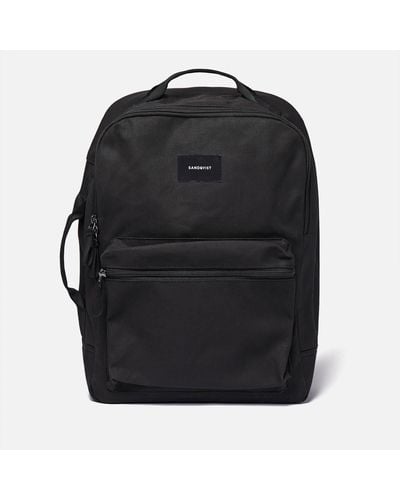 Sandqvist August Canvas Backpack - Black