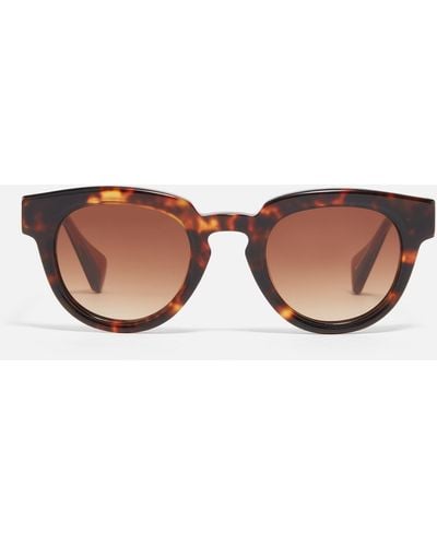 Vivienne Westwood Miller Round Frame Acetate Sunglasses - Brown