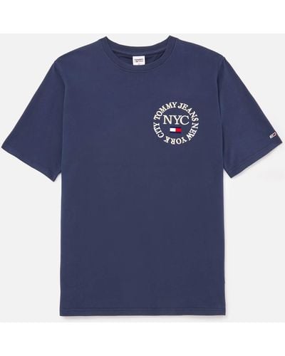 Tommy Hilfiger Plus Organic Cotton Circle T-shirt - Blue