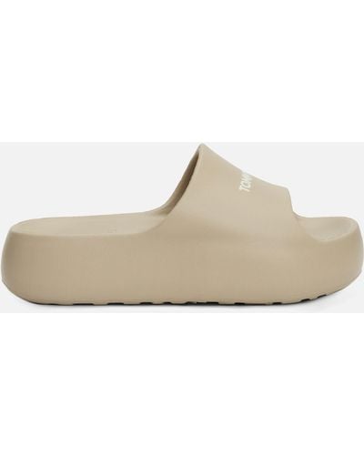 Tommy Hilfiger Chunky Slide Sandals - Natural