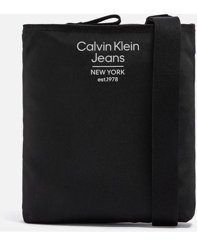 Calvin Klein Sport Essentials Recycled Canvas Bag - Black