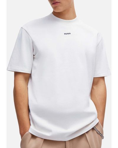 HUGO Dapolino Cotton-jersey T-shirt - White