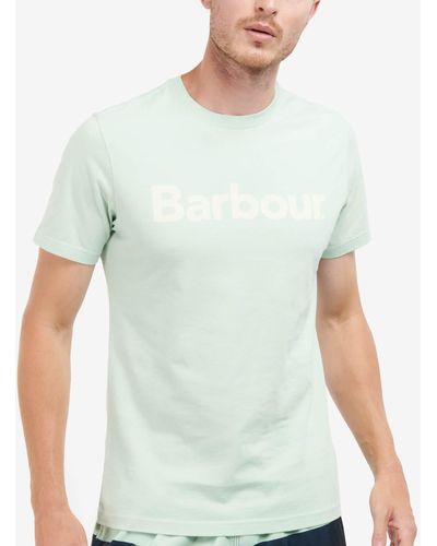 Barbour Logo Cotton T-Shirt - Grün