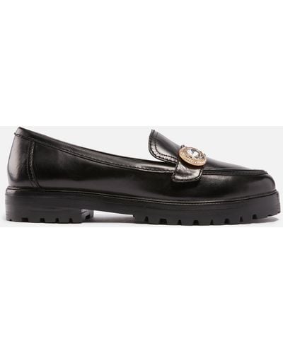 Kate Spade Posh Leather Loafers - Black