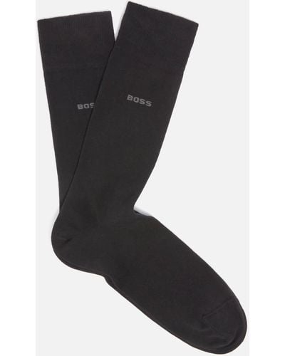 BOSS by HUGO BOSS 2 Pack Gift Cardholder And Cotton-blend Socks - Black
