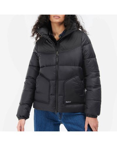 Barbour Belford Quilted Shell Puffer Jacket - Black