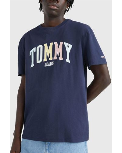 Tommy Hilfiger College Pop Cotton T-shirt - Blue