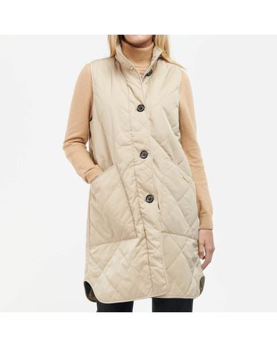 Barbour Dumfries Quilted Shell Gilet - Natural