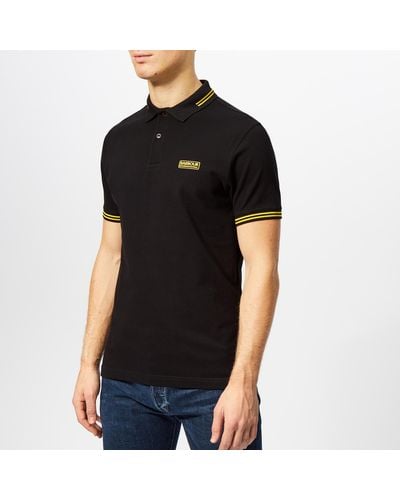 Barbour Essential Tipped Polo Shirt - Black