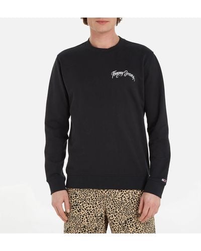 Tommy Hilfiger Vintage City Cotton-jersey Sweatshirt - Black