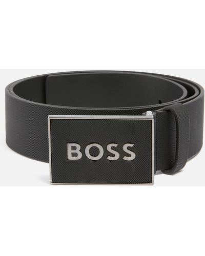 BOSS by HUGO BOSS Leather Belt - Black