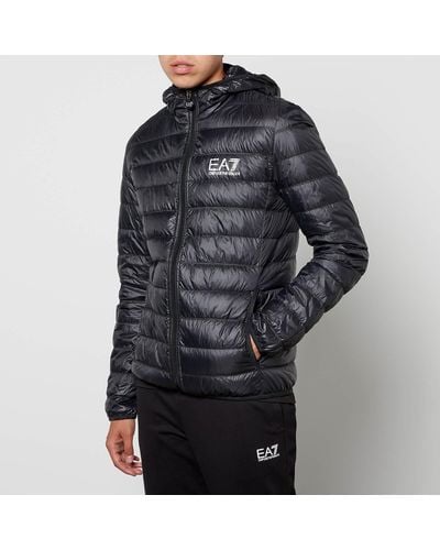 EA7 Full Zip Puffer Jacket - Black