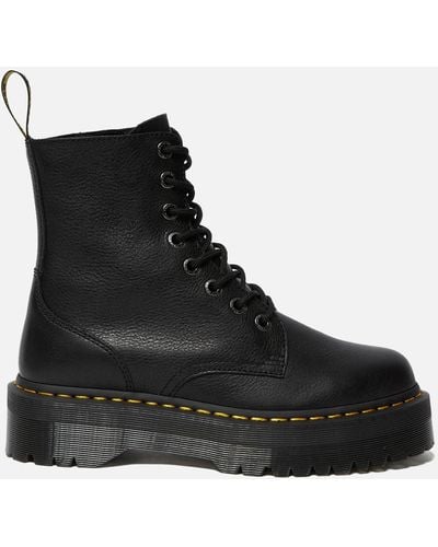 Dr. Martens 1460 Pascal Max Leather Platform Boots - Black